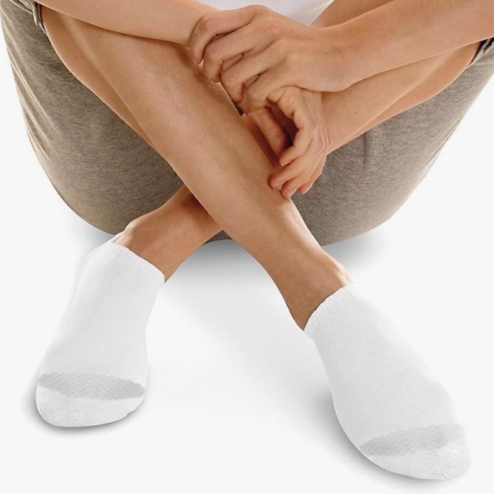 Worn socks white socks athletic socks No-Show Socks - White